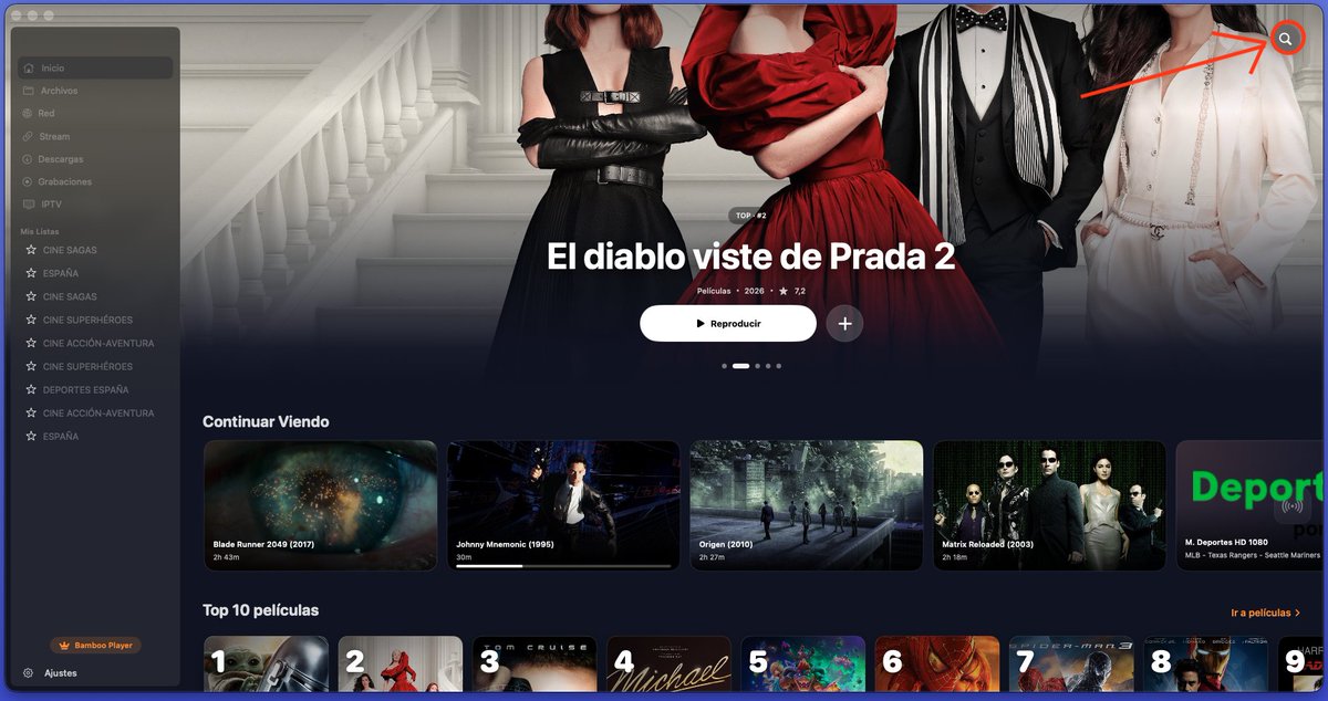 Bambooplayerapp's tweet photo. En la actualización 2.0.2 se ha agregado un buscador global que busca en toda las listas  🔍

Se ha agregado un sistema de bloqueo para carpetas o grupos que quieras tener protegido 🔞
Esas mejoras ya esta disponible en Mac pronto llegan a iOS https://t.co/ZJJiuAJUrS