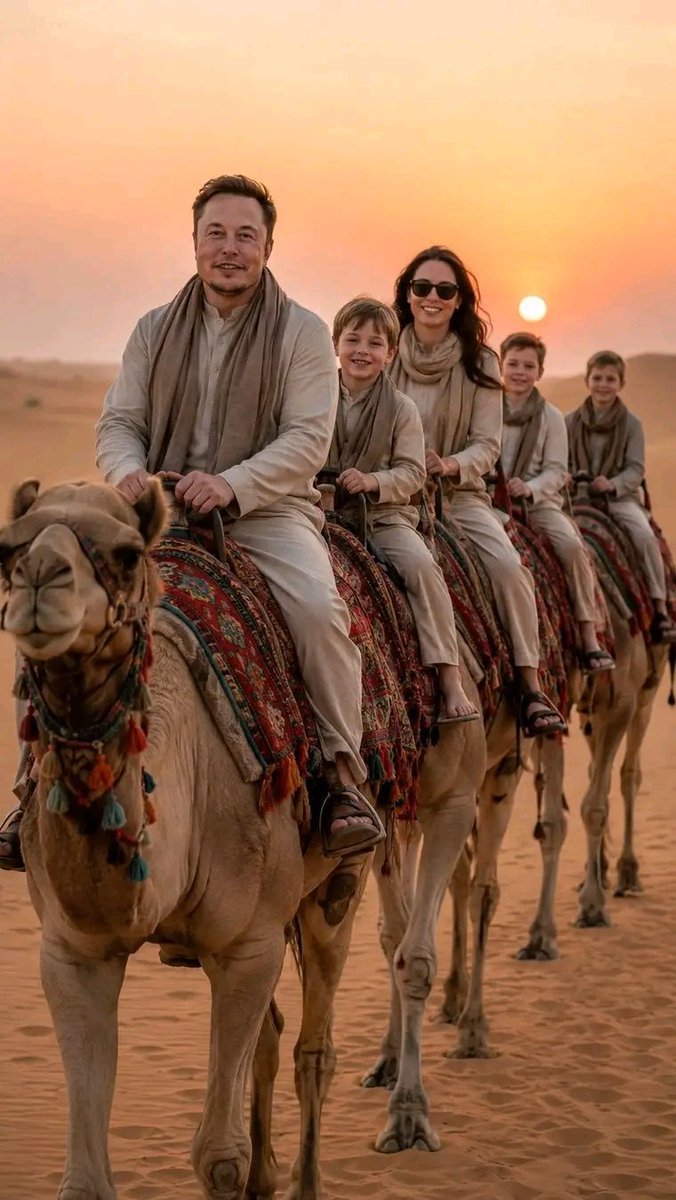 TheFinestSoul's tweet photo. What's your first impression of this family adventure? 🐪🌅

🅰️ Dream Vacation ✈️😍
🅱️ Family Goals ❤️👨‍👩‍👧‍👦
🅲️ Desert Magic 🏜️✨
🅳️ Once Enough 😅 https://t.co/XrHdmQAfM5