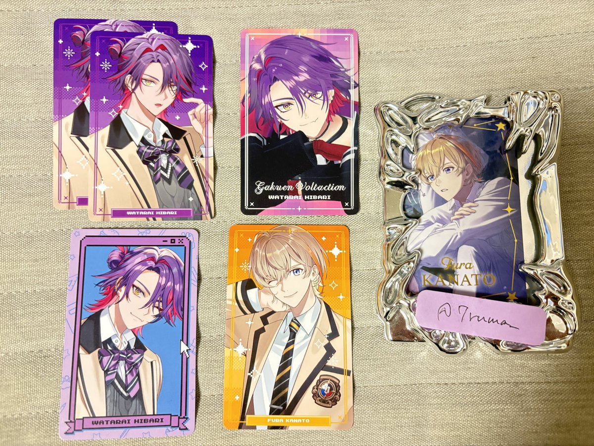 7ruma_'s tweet photo. 【交換】にじさんじ VOLTACTION 学園ゔぉるたくしょん ランダムフォト風カード

譲:1枚目
求:2枚目(💖️>🩵)

郵送希望📮
検索からお気軽にお声かけください https://t.co/giRxmCTMVx