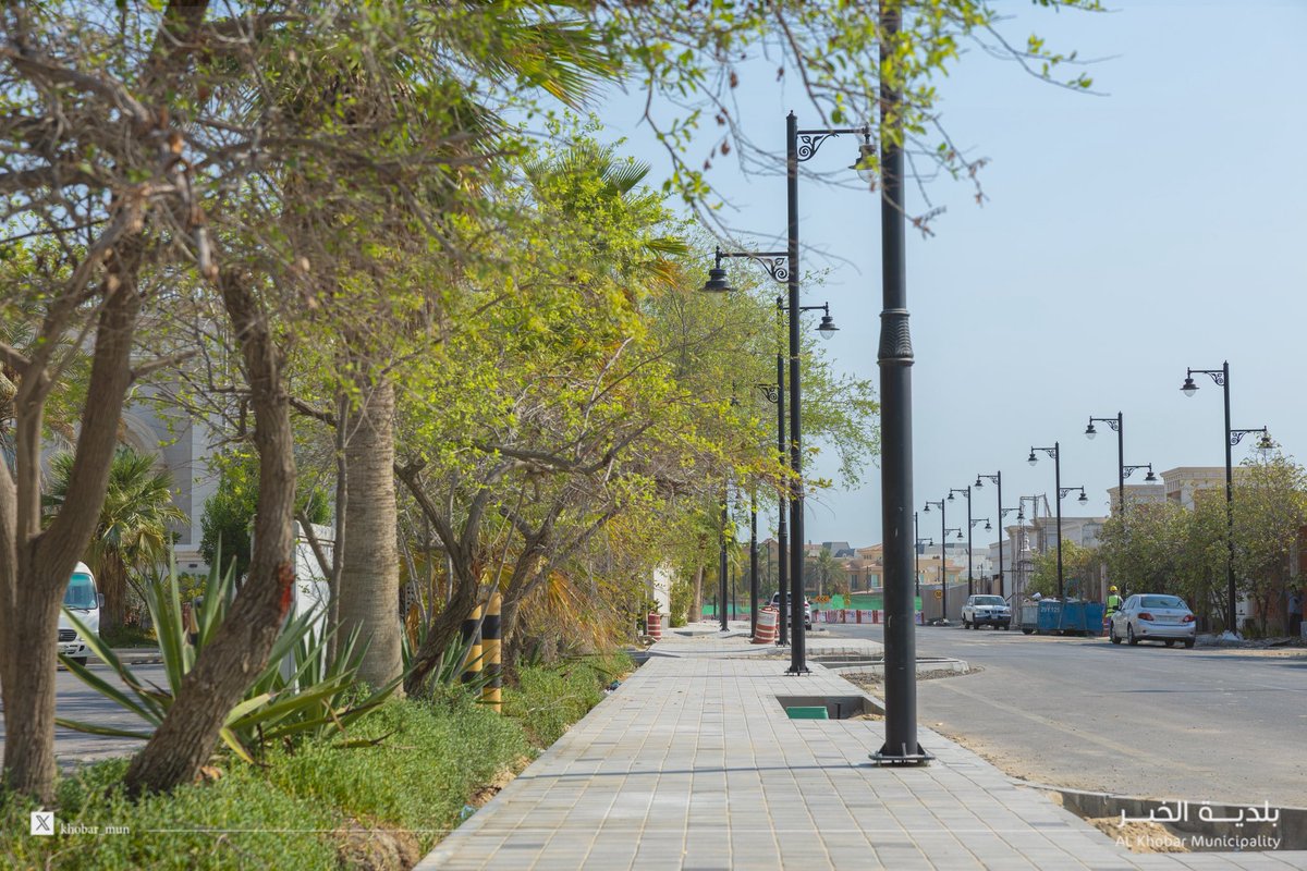 Khobar_mun's tweet photo. #بلدية_الخبر 

استمرار العمل على تطوير وأنسنة شارع جبال السروات بحي الكورنيش في #الخبر ضمن برنامج #أنسنة_الخبر ويتضمن

🔹 استحداث ارصفة جانبية للمشاة 🚶🏻
🔹 مسطحات خضراء وأشجار ظل 🌳🪴
🔹 مواقف للسيارات 🚙
🔹 أعمال السفلتة والانارة الجمالية 🛣️

#أمانة_المنطقة_الشرقية https://t.co/TZG3Z0K7Pj