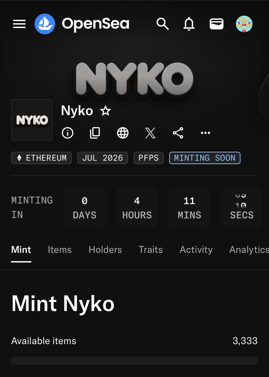 0xtaller's tweet photo. GM Fellas 

Lots of mints today, but I only have a few WLs.

These are the ones I'll be watching:
- @HoodSocietys - @KinsmanNFT - @Pups_Hood - @nykohq

I wish I could add these too:
- @MonkeyHoodNFT - Compass by @harto_fr

Sadly, I couldn't get a WL for either of them.
Hopefully, one of these mints turns into a runner today.

Which one are you watching?
