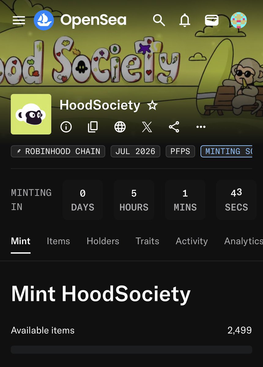 0xtaller's tweet photo. GM Fellas 

Lots of mints today, but I only have a few WLs.

These are the ones I'll be watching:
- @HoodSocietys - @KinsmanNFT - @Pups_Hood - @nykohq

I wish I could add these too:
- @MonkeyHoodNFT - Compass by @harto_fr

Sadly, I couldn't get a WL for either of them.
Hopefully, one of these mints turns into a runner today.

Which one are you watching?