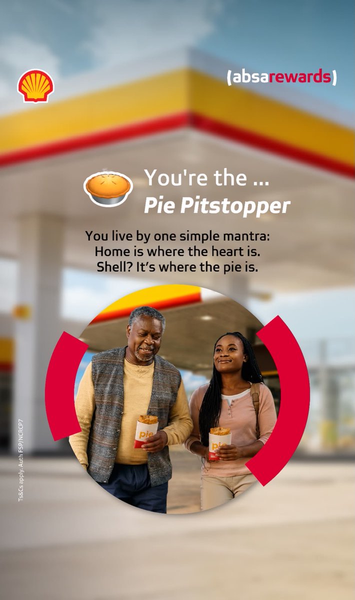 malobe_mahlape's tweet photo. Be honest... are you the 🥧 Pie Pitstopper, 🍫 Roadtrip Snack Curator, 🍞 Bread Bandit, or ⛽ Empty Tanker? 😂I'm definitely a Pie Pitstopper with a side of Roadtrip Snack Curator. What's your Shell Personality? 👇
#WeDoMoreWednesday
#YourStoryMatters 
@AbsaSouthAfrica https://t.co/blU4wOIjIZ