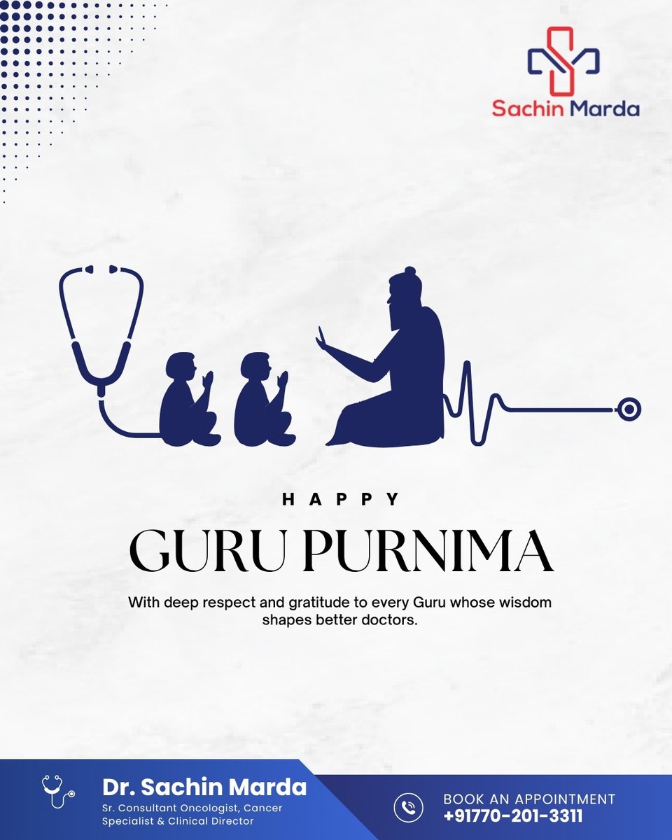 SachinMarda's tweet photo. Grateful for the mentors who shaped how I think, heal, and lead. Every great doctor stands on the shoulders of those who taught them.

Happy Guru Purnima to all the teachers and guides inspiring better care. 🙏

📞 +91 7770-201-3311
🌐 https://t.co/MOwqY1qnLe
#GuruPurnima https://t.co/HuFJz4jEfe