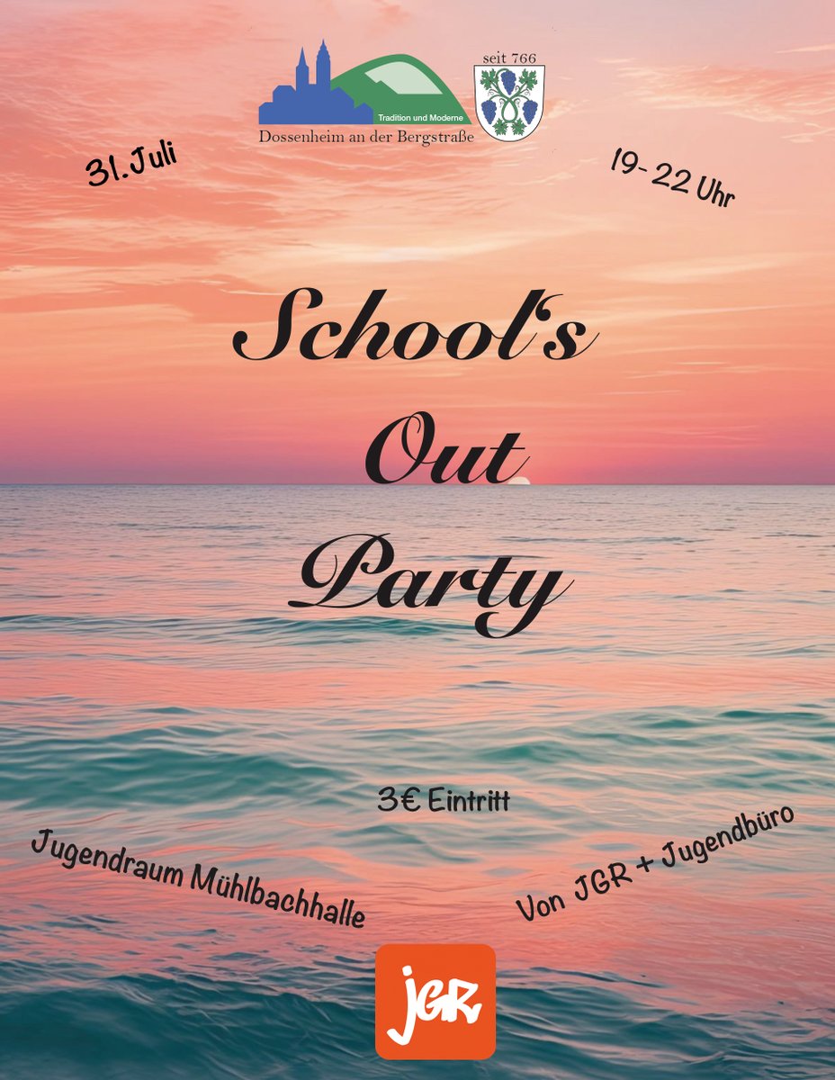 dossenheim's tweet photo. Wir wünschen allen Kindern, Eltern und Lehrkräften einen schönen Start in die #Sommerferien!
Am Freitag findet die School's Out-Party von Jugendbüro und Jugendgemeinderat statt. Los geht es um 19 Uhr im Jugendraum der Mühlbachhalle. Kommt vorbei! https://t.co/ozcyjQuags