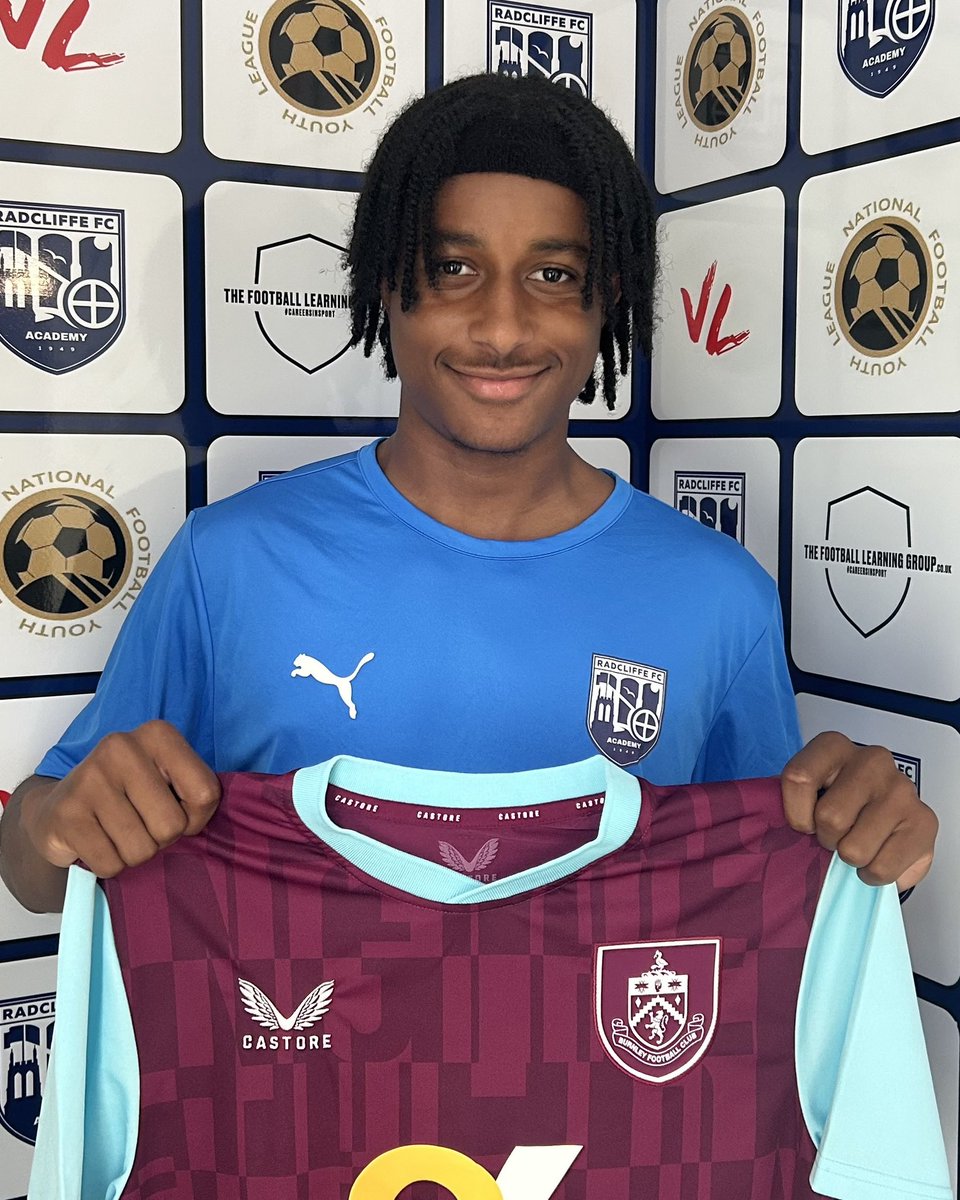radcliffeboro's tweet photo. We’re delighted to confirm that Academy Scholar Blayz Borgesson has completed a transfer to Burnley as a first-year pro. 🙌

Everyone at Radcliffe wishes Blayz every success, and we’ll be watching his journey with great pride! 💙

🗞️ https://t.co/dtyavLeoKh 

#WeAreRadcliffe #UTB https://t.co/tb8uCU0QXR
