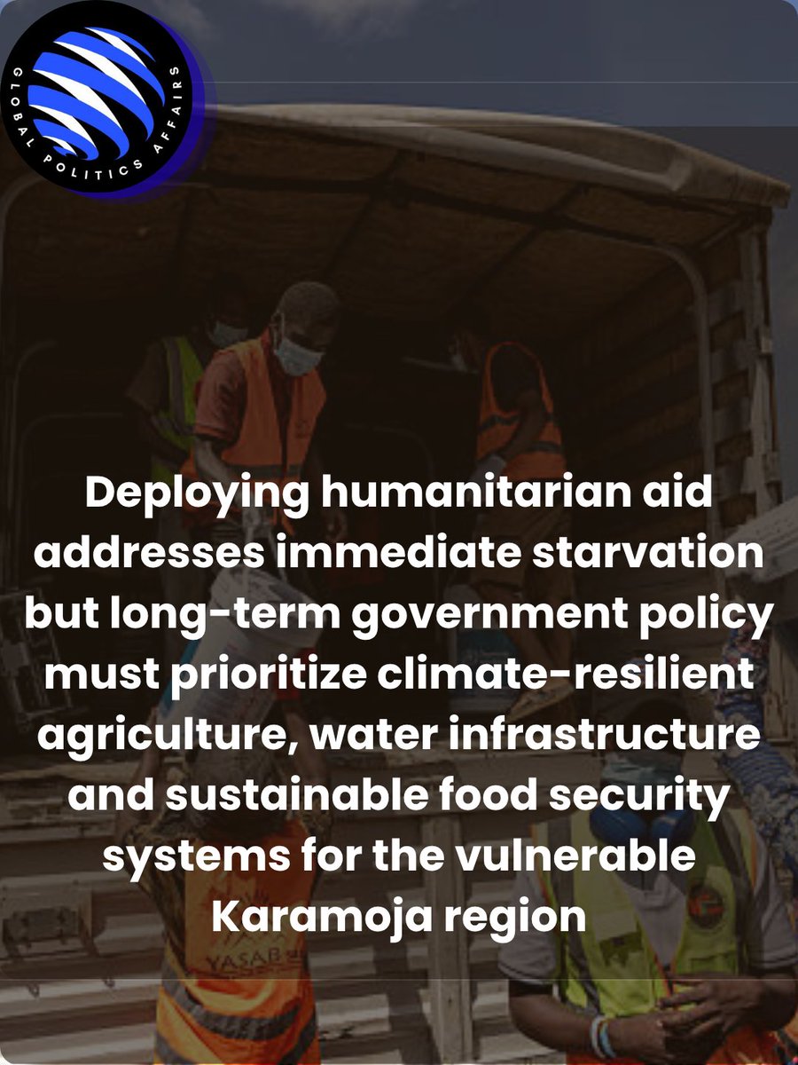 GPAffairs1's tweet photo. Uganda's worsening drought has left 1.5 million people at risk of malnutrition. Emergency aid may save lives today,l but long-term resilience will depend on sustainable agriculture, water infrastructure and climate adaptation.
#Uganda #FoodSecurity #ClimateChange #Africa #Global https://t.co/MkWV7lxGGT