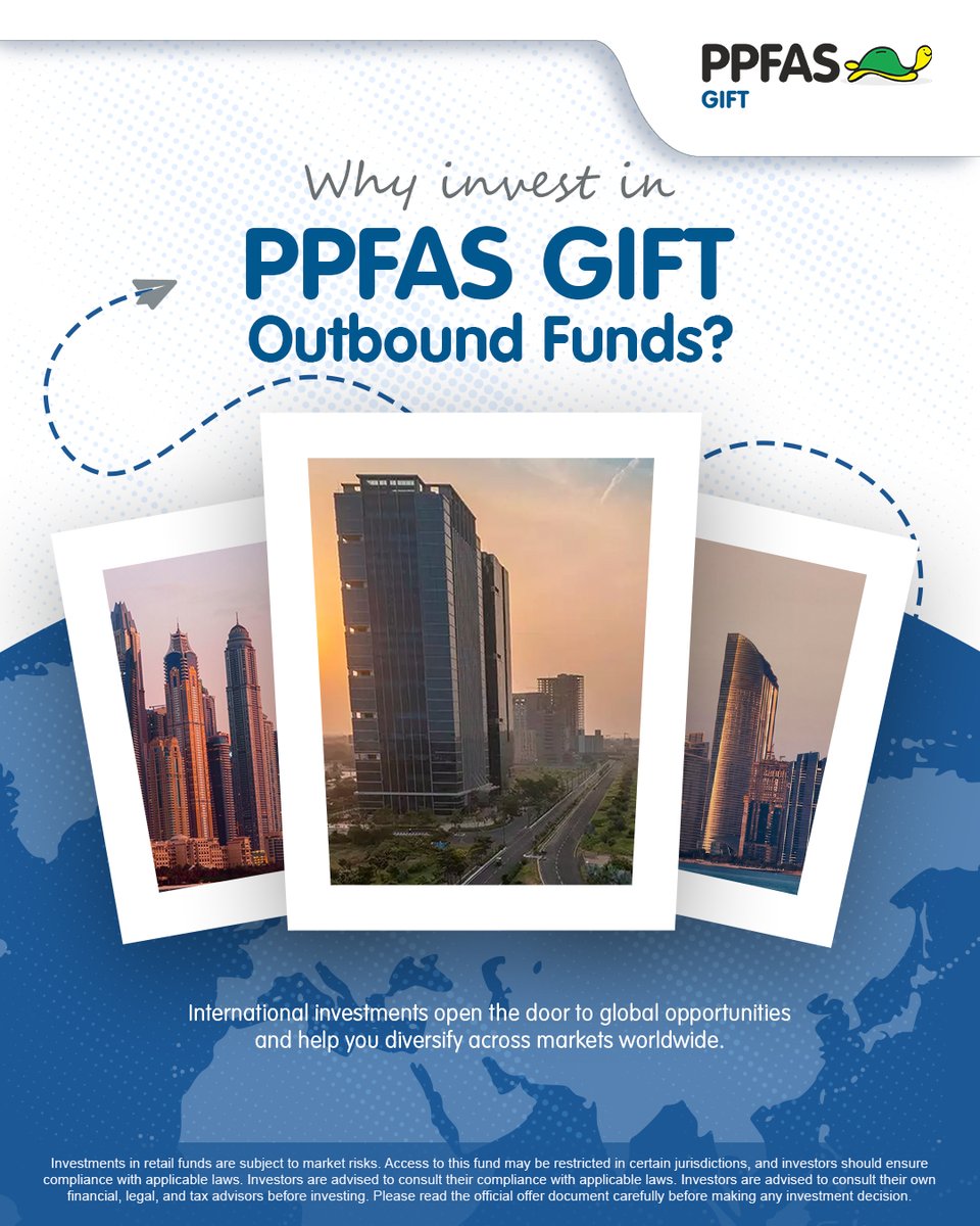 ppfasgift's tweet photo. International investing doesn't have to be complicated. Discover a simpler way to invest beyond borders with PPFAS GIFT Outbound Funds.
Click to know more: https://t.co/7gSbW6TRQ8
#GlobalInvesting #Diversification #InvestGlobally #PPFASGIFT https://t.co/BWhanDmA9m