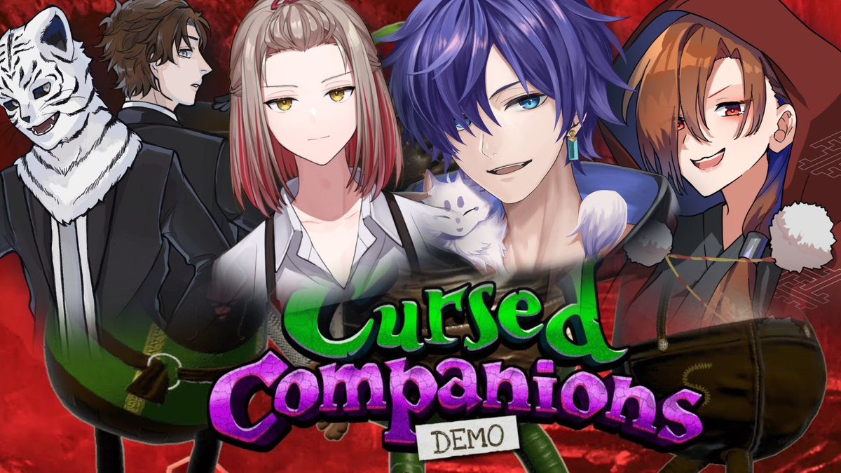 rainnohonaka's tweet photo. 今日はここで配信あります！！22時から！

【cursed companions】男性陣があいしてるって言いあってるのを眺めてたいだけのコラボ/めゐぬ・竹林虎々・ひばち https://t.co/YnmnebwadC @YouTubeより https://t.co/OHQXDe8MlB
