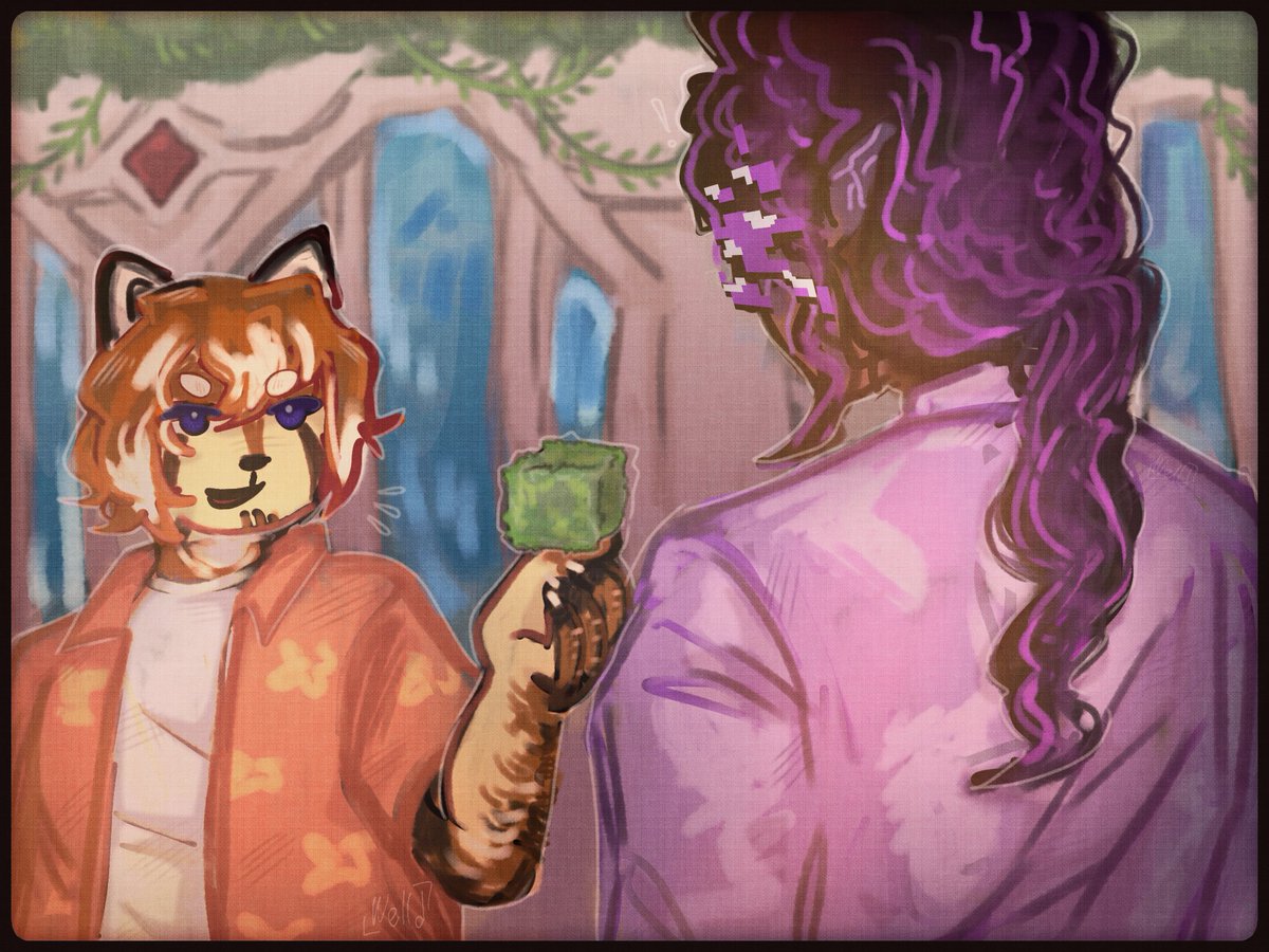 well_pelmen's tweet photo. tried to draw background, didn't like it #assassinduo #qsmp2 
Rewatching vods is fun https://t.co/2LpBjBz2vx