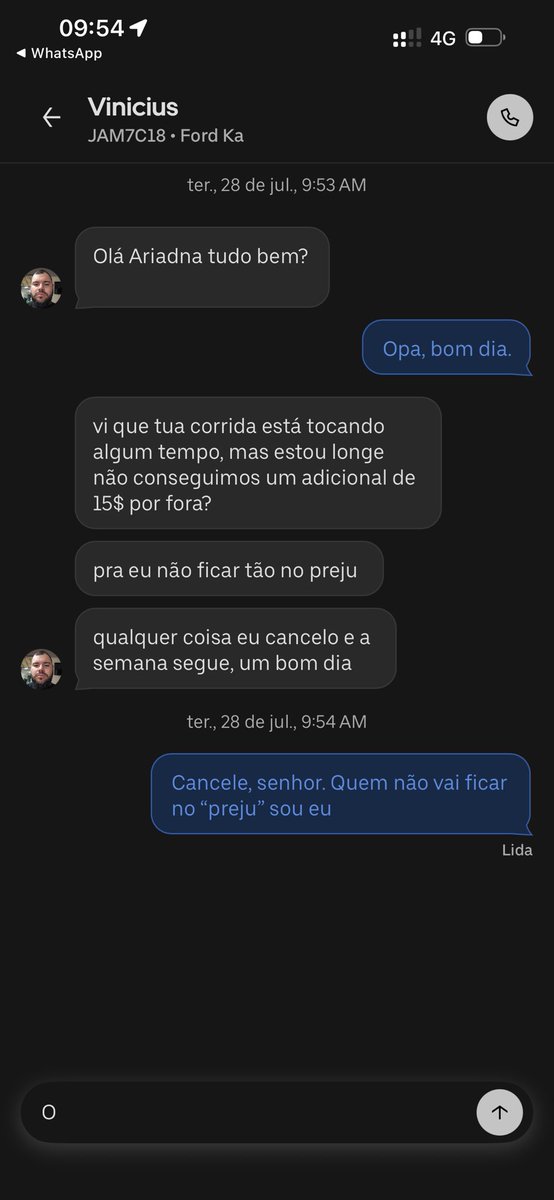 odeioreclamar's tweet photo. Cara, oq tá acontecendo no sul do país? @Uber @Uber_Brasil vcs devem tá repassando centavos para os motoristas, pra tá assim hj https://t.co/btaTcJM8lN