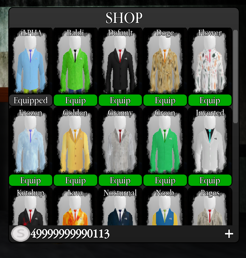 4LPHABETICO's tweet photo. Finally, the suits!!!

You'll be able to buy suits for slenderman in the next update! 👀
#roblox #robloxtwt #robloxdevtwt #slenderman #sneakpeek https://t.co/wbuUBR3CoB