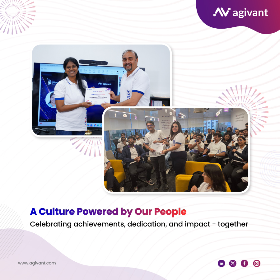 AgivantTech's tweet photo. At Agivant, recent Champion Club Awards were a celebration of exceptional individuals. Recognizing their dedication, innovation, collaboration, and commitment to delivering meaningful impact across the organization.

#Agivant #AITalent #EmployeeRecognition #PeopleFirst https://t.co/FmmHtvNlVt