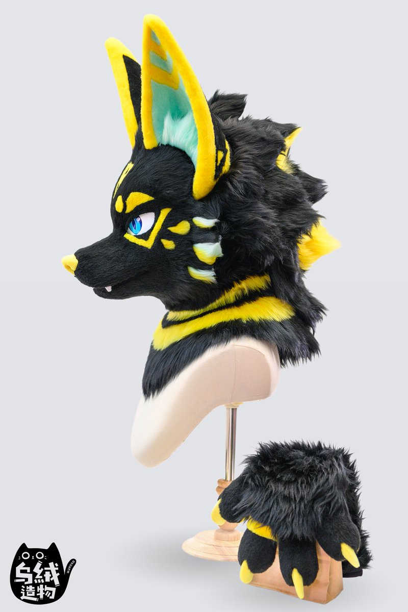 wurongcat's tweet photo. This Anubis partial fursuit has been completed ahead of schedule. A raffle will be held at Booth D02 during @furrychina, priced at 16,000 CNY.
Moreover, details for Phase 3 commission openings will be announced on July 31. Stay tuned!

#fursuit #wurongfur #fursuiteveryday https://t.co/r3BES4Z5ag