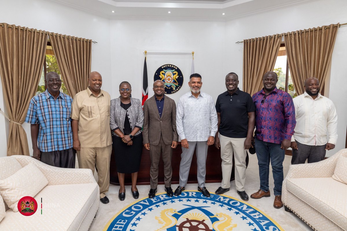 ray_omollo's tweet photo. Paid a courtesy call on the Governor of Mombasa County, Hon. @A_S_Nassir and reaffirmed our commitment to strengthening collaboration between the National Government and the County Government in advancing security, service delivery and sustainable development for the benefit of the people of Mombasa.