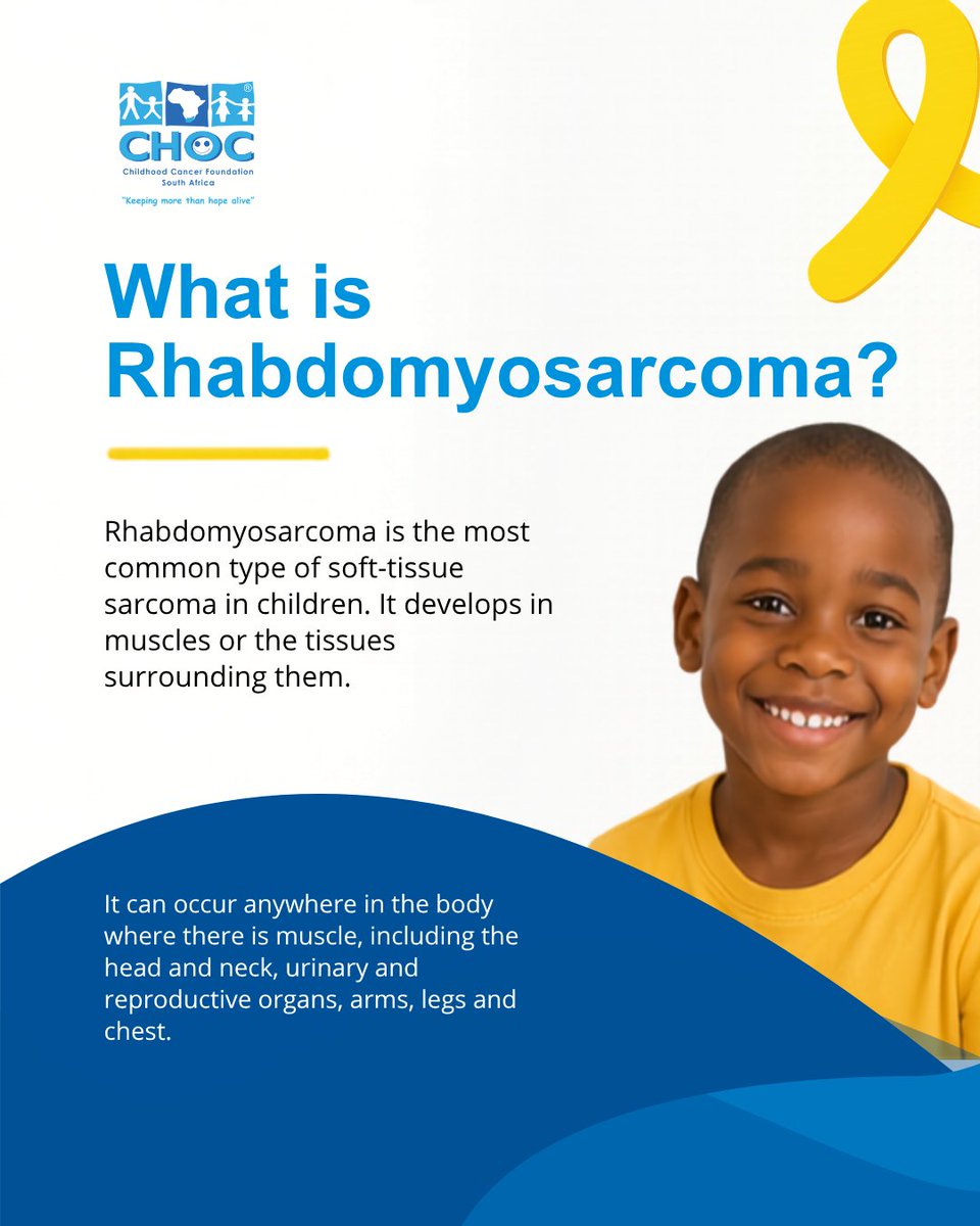 CHOCfoundation's tweet photo. Early diagnosis can improve treatment outcomes and give children and teenagers the best possible chance.
Learn more about the early warning signs of childhood cancer and the support CHOC provides at https://t.co/nd0EOFsoXp.
#CHOCSA #Rhabdomyosarcoma #ChildhoodCancer https://t.co/LohQuRoCuu