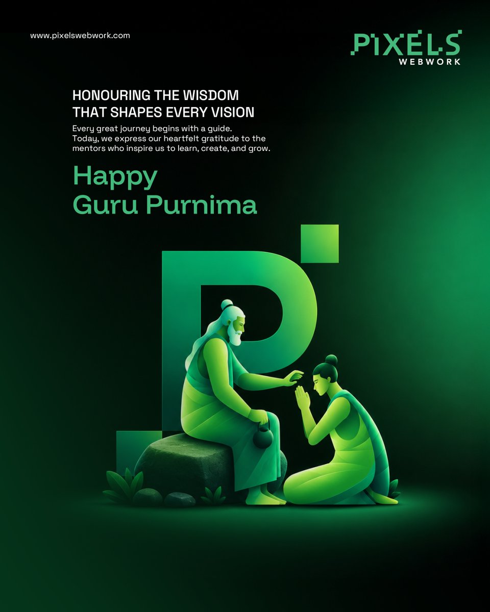 pixelswebwork's tweet photo. Happy Guru Purnima! 🙏

Today, we honor the mentors who inspire us to learn, create, and grow. Thank you for your wisdom, guidance, and unwavering support.

Wishing everyone a blessed and Happy Guru Purnima!

#HappyGuruPurnima #GuruPurnima #PixelsWebwork #Mentorship #Wisdom https://t.co/8UZMjqMjSZ
