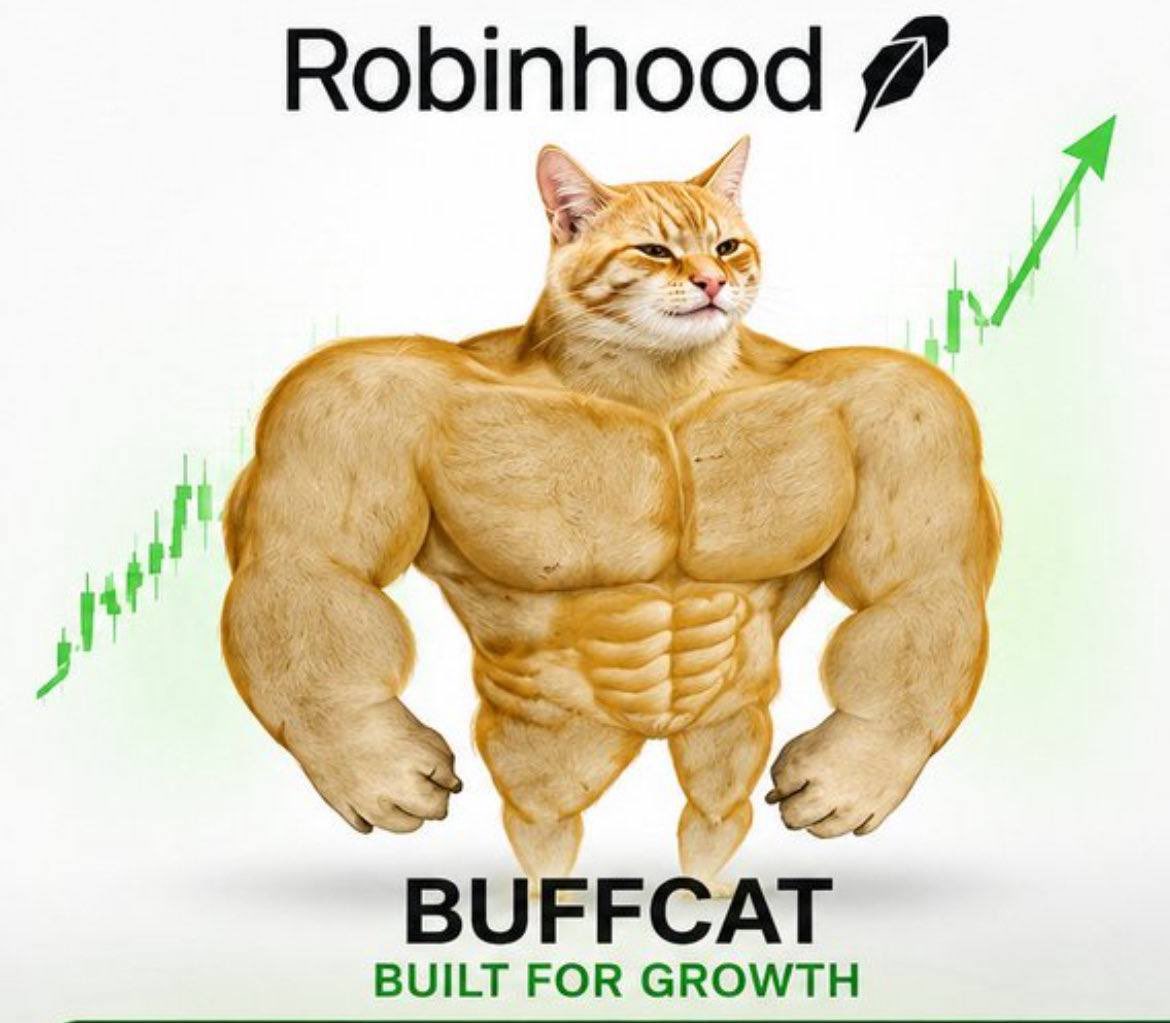 BabaYaga_187_'s tweet photo. @RobinHubHB Bullish on $BUFFCAT

Legendary @RobinhoodCrypto meme cooking 🔥🔥🔥🔥🔥🔥🔥

Don’t fade 

0xD80aFe3Be875a14155FDd96D39669A6734E12036 https://t.co/69xXasc2iX