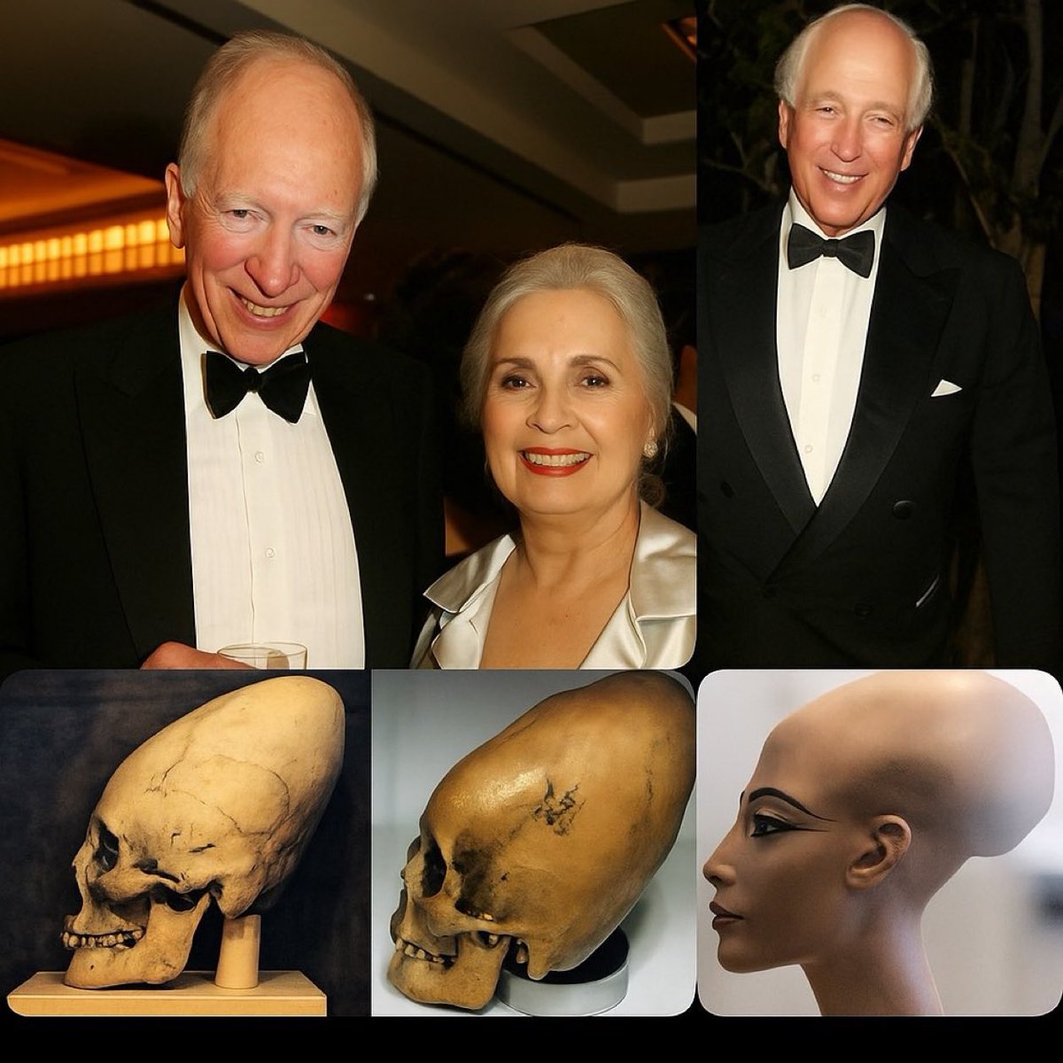 ExposingEvil704's tweet photo. Did you know the Rothschild bloodline carries distant Nephilim DNA? 

This is why many of them have those elongated skulls 💀 https://t.co/NGq2GKf4pH