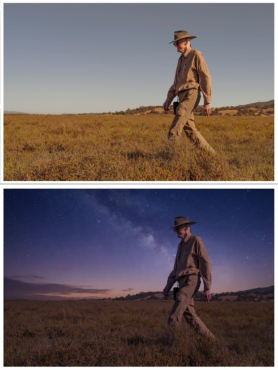 NASAWatch's tweet photo. Keith's note: I just saw this image by photographer Christopher Michel @chrismichel "American icon. @stewartbrand Some people move through this world differently. Stewart has spent a lifetime looking past the edge of the present, toward what might come next." I spent some time with Stewart Brand when I worked for Jerry Brown @JerryBrownGov including watching the first space shuttle launch. One small quote from an influential book by Brand: "Space Colonies" I bought in 1977 has always stayed with me: "The sky starts at your feet. Think how brave you are to walk around - Anne Herbert" This image spoke instantly to that phrase in my head. So I thought I'd advance the clock a bit to include the rest of the universe with Stewart. Apologies to @chrismichel. Thanks @Grok. And "Stay hungry. Stay foolish" @stewartbrand -- @KeithCowing #AdAstra