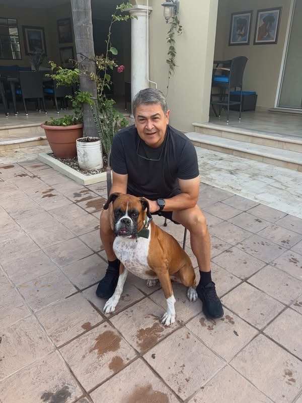 CesiaMejiaHN's tweet photo. ➪Juan Orlando Hernández comparte estas fotografías en sus redes sociales y asegura que el domingo cuando llegó a su vivienda su mascota Titán lo recibió con mucha emoción, y recordó que el canino también fue parte de su firmeza en la cárcel para recordar que tenía quien lo recibiera en casa. “Qué bendición estar de vuelta”, escribió JOH.
#lifestyle #cmnews #noticias #honduras