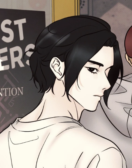 thatyearnergirl's tweet photo. #Borderline #미혹의경계 Am I the only one who sees that this guy has the same hairstyle as Mokyeon before but it's black hair? Like what Nanjo's and Mokyeon's child would look like. All jokes aside, I feel like he's going to be Sunhwa's new boyfriend. 

He acts too calm and collected around deeply wounded and disturbed Mokyeon for him to have feelings for Mokyeon. It's more like he's trying to determine what happened between him and Sunhwa, so he could know how to approach Sunhwa. 

Or I could be entirely wrong, and he somehow knows Nanjo. I doubt he'd be Nanjo's brother/relative, but who knows? Do we know how exactly Sunhwa met Nanjo in the first place?