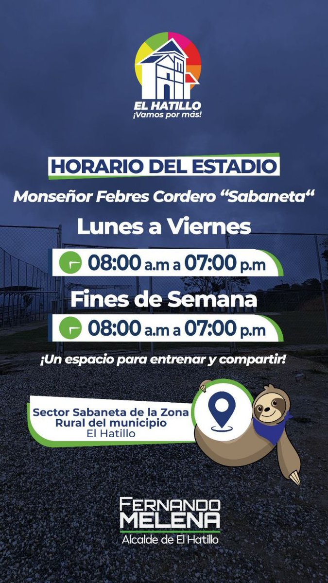 ElHatillo's tweet photo. Disfruta de nuestros espacios deportivos ⚽️🏀🏐
Entrena, comparte y diviértete sanamente 🫂✅
¡Vamos por más deporte!💪🏻
#ElHatillo #AlcaldiaElHatillo https://t.co/AmdxJubBHs