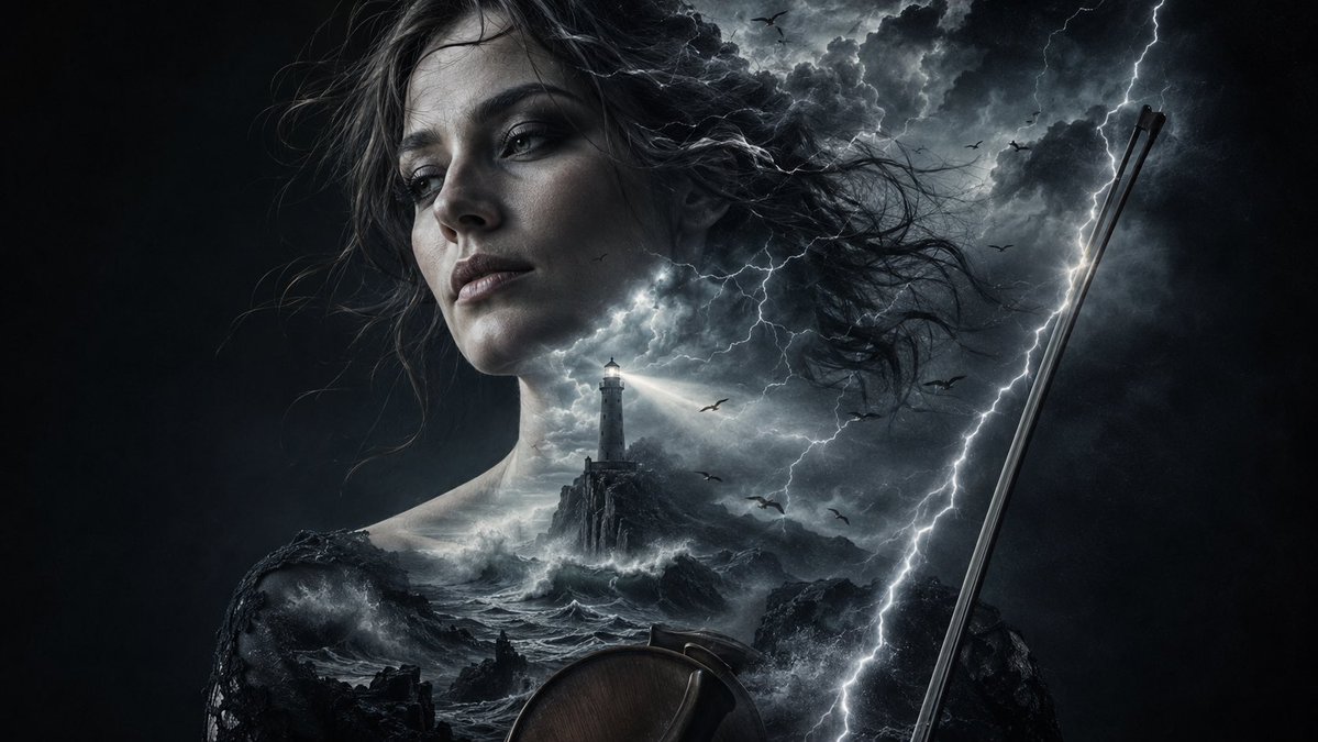 NIGHTSHADE8850's tweet photo. She played one forbidden note.
The sea rose inside her.
The lighthouse opened its eye.
And the storm finally remembered its name.
🎻⚡🌊
#DoubleExposure #AIArt #FantasyArt #DigitalArt #StormWithin https://t.co/6aBlHVOCTM