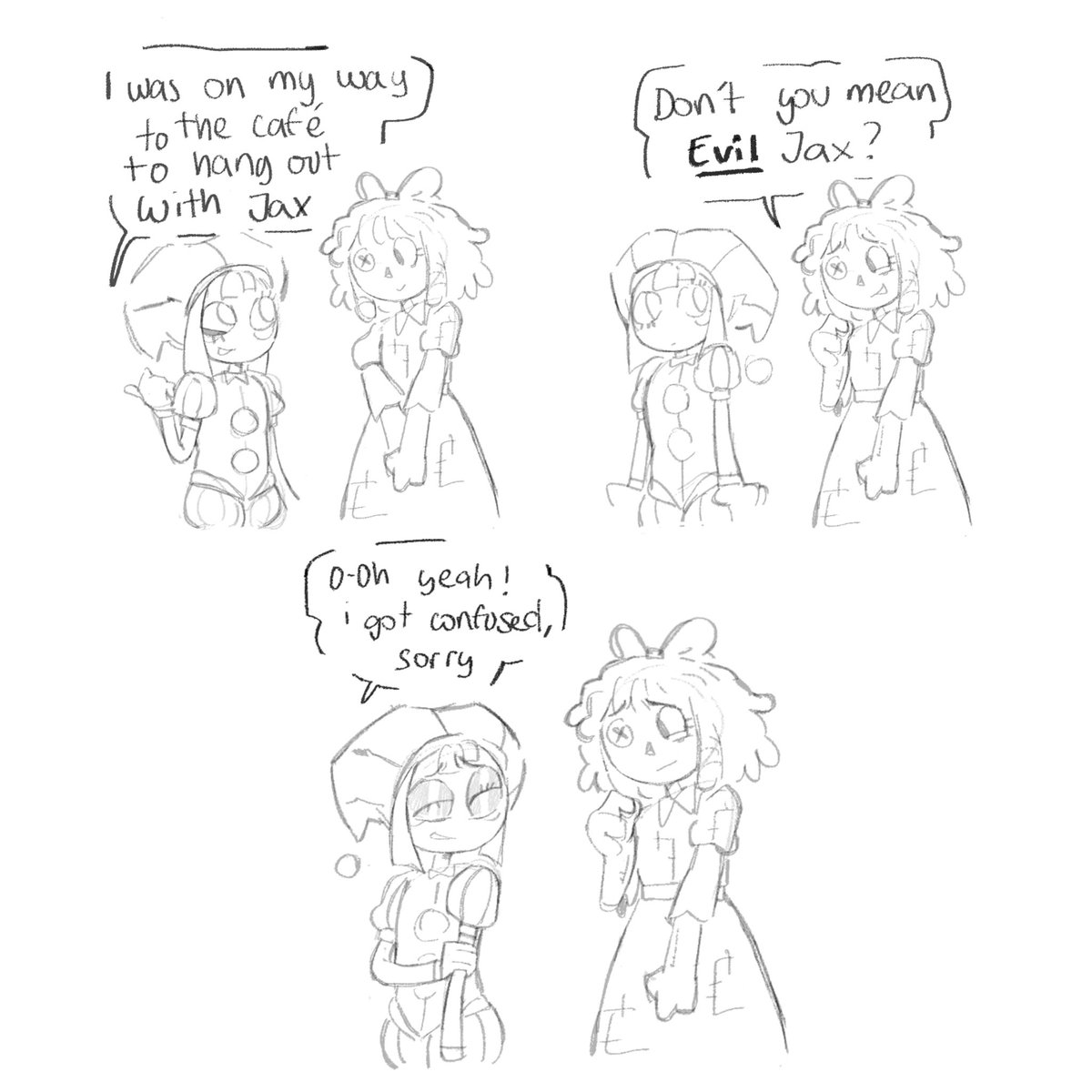 noodlesnell_'s tweet photo. Replacement AU - indulgence 
-
#tadc #funnybunny #jax #pomni https://t.co/4OxrhkQxGK