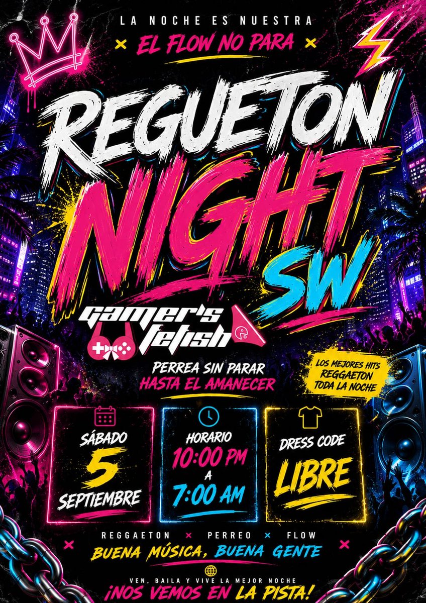 gamersfetish's tweet photo. Cada vez nos acercamos mas al siguiente evento!!
Este proximo 5 de Septiembre disfruta con nosotros a ritmo de #reggeton en nuestro nuevo #chekpoint.
Ademas vamos a estar festejando a nuestra queria @Manditasw_08098 por su cumpleaños!!!
Aparta ya tu lugar, se acaban los accesos!! https://t.co/MuOCXLlOf1