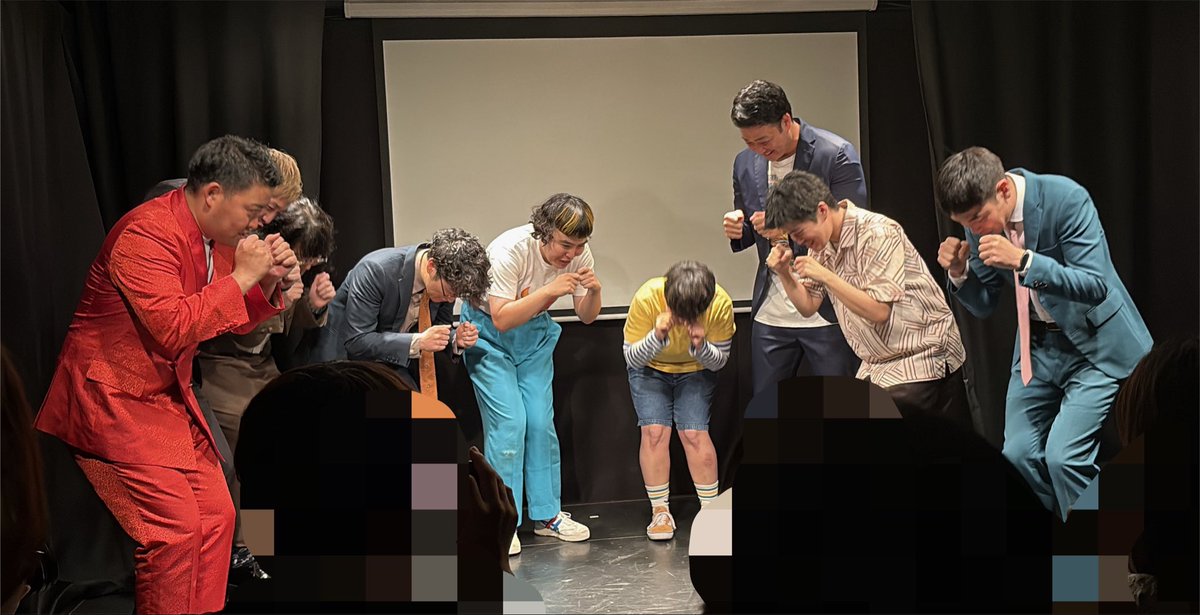 misomiso_no1's tweet photo. 7/29「ヤギファミリー」
OP：ナチョス。SNSでバズってるのに人気が出ない、ABC得点発表中の豆鉄砲etc…
前半企画：写真にらめっこ。大盛り上がりの中、東さんの衝撃の写真に場内騒然😱
ネタ：豆鉄砲は🖐⚾️💨
後半企画：ヤギさんお休みにより魔法で擬人化した本（？）とリスさんがお届け！ https://t.co/LPI5TMq4rZ