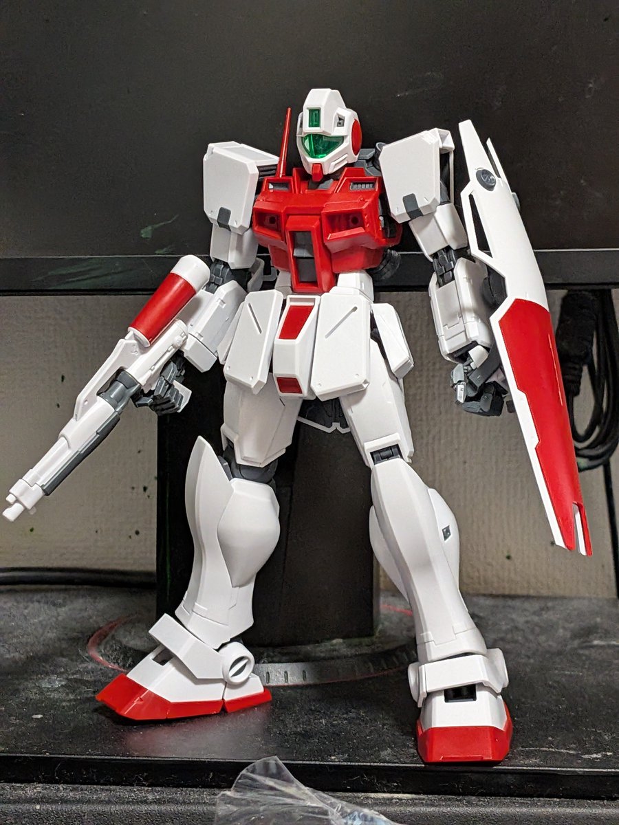 MGジムコマンド宇宙戦仕様パチ組完了です ジムスナイパーⅡベース