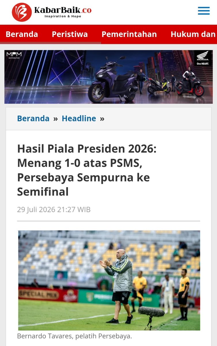 fverocious's tweet photo. perjalanan persebaya masih lanjut setelah menang tipis 1-0. semoga performanya tetap konsisten usai PSMS vs Persebaya di ajang #DuelKlasikPialaPresiden malam ini https://t.co/wcuTJ9kA6F