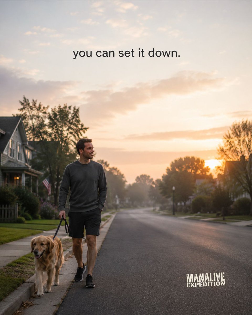 manalivemen's tweet photo. You've carried it so long it just feels like your arms. The pressure, the keeping-it-together. You can set it down. Not all at once, not alone, but you can. Start with this morning. https://t.co/sAlFTmZV22