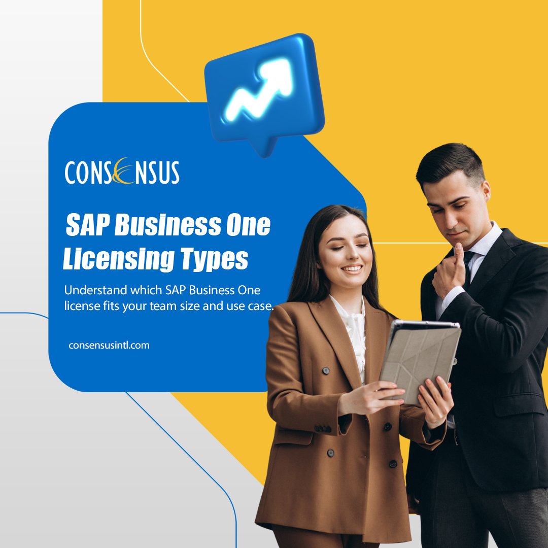 ConsensusIntl's tweet photo. SAP Business One License Types
Not all licenses are created equal. Learn which SAP Business One license type fits your team's needs. π
#SAPLicensing #SAPBusinessOne #ERPGuide #BusinessSoftware
π https://t.co/2U2I7zHo7e https://t.co/WmOzGEMrBC