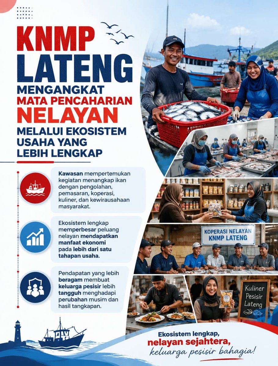zunedsmith's tweet photo. KNMP Lateng Mengangkat Mata Pencaharian Nelayan Melalui Ekosistem Usaha yang Lebih Lengkap. #JagaIndonesia https://t.co/5supsdx5FS