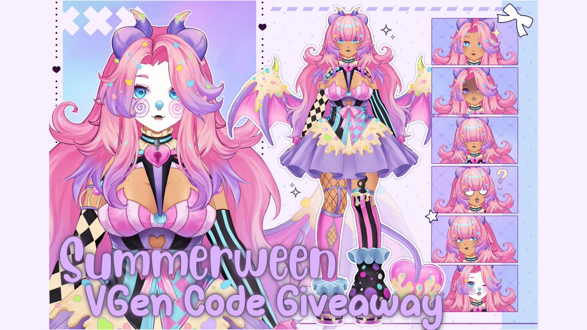KandiPoPTTV's tweet photo. #VGen  Code Giveaway! I have 4 codes to give out this time!

✨Propmt: Design a spooky Cute Summerween fit for Pandora!
🦇4 Winners
✨If winners allow, outfits/designs may become cannon (with credit on my page!)
🦇Like and Follow Aprreciated, RT for visibility!

#VGenCode https://t.co/o6XQcXjDNM