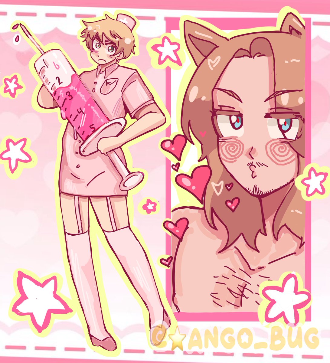 Angoblango's tweet photo. This how I know I need to draw more pictures instead of animating all the time I have no drawing brah im cooked this piece is 4 months old and nothing new is crazy 
#hetalia #fruk https://t.co/jicye5Fmao