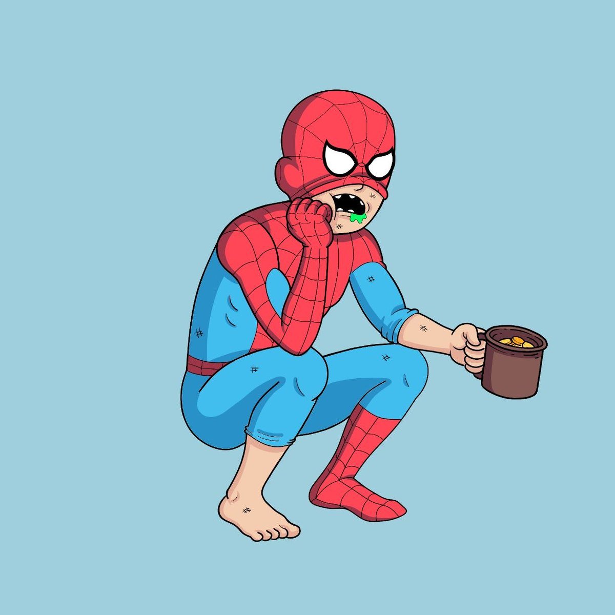 TheConmenNFT's tweet photo. Turns out the real villain was the cost of living in Bustville. https://t.co/qX5SvTg9i2