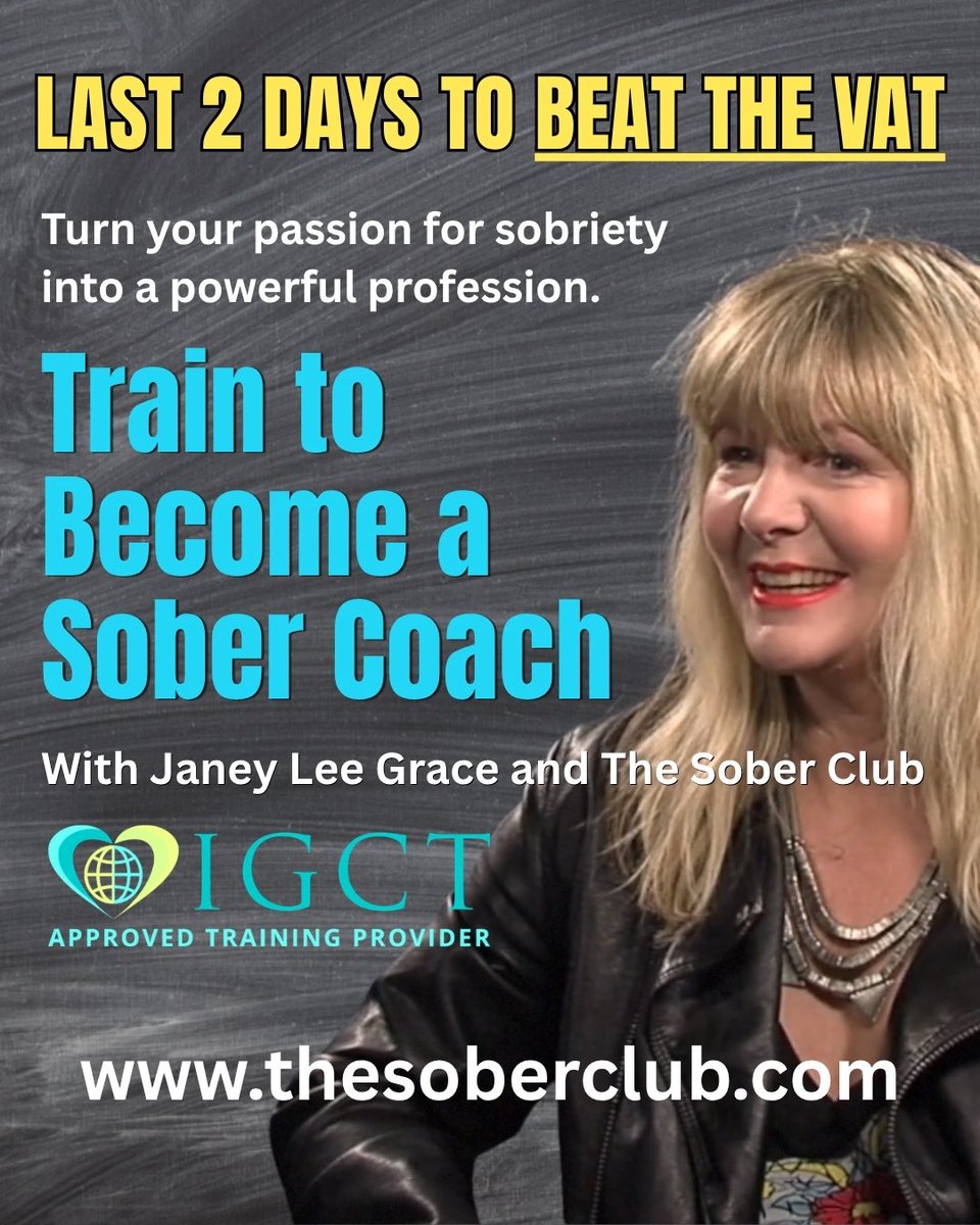 janeyleegrace's tweet photo. In case you were getting the nudge - Turn your sobriety to a new purpose https://t.co/kWMiSvlxml
