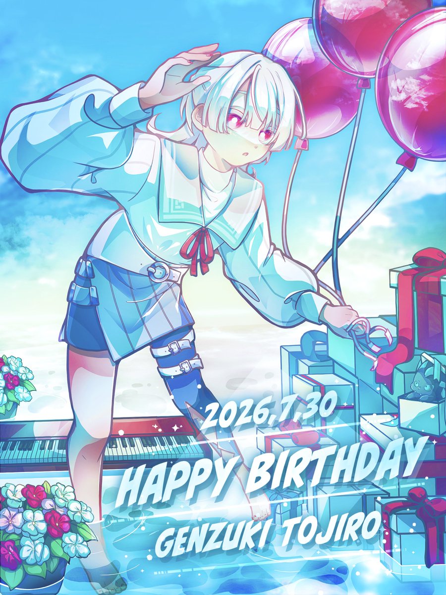 _rak_0's tweet photo. .𖥔 ݁ 𝙷𝚊𝚙𝚙𝚢 𝙱𝚒𝚛𝚝𝚑𝚍𝚊𝚢 . ݁₊ ⊹ . 
#弦誕祭2026 #上弦画 https://t.co/YdrGD2UCD0