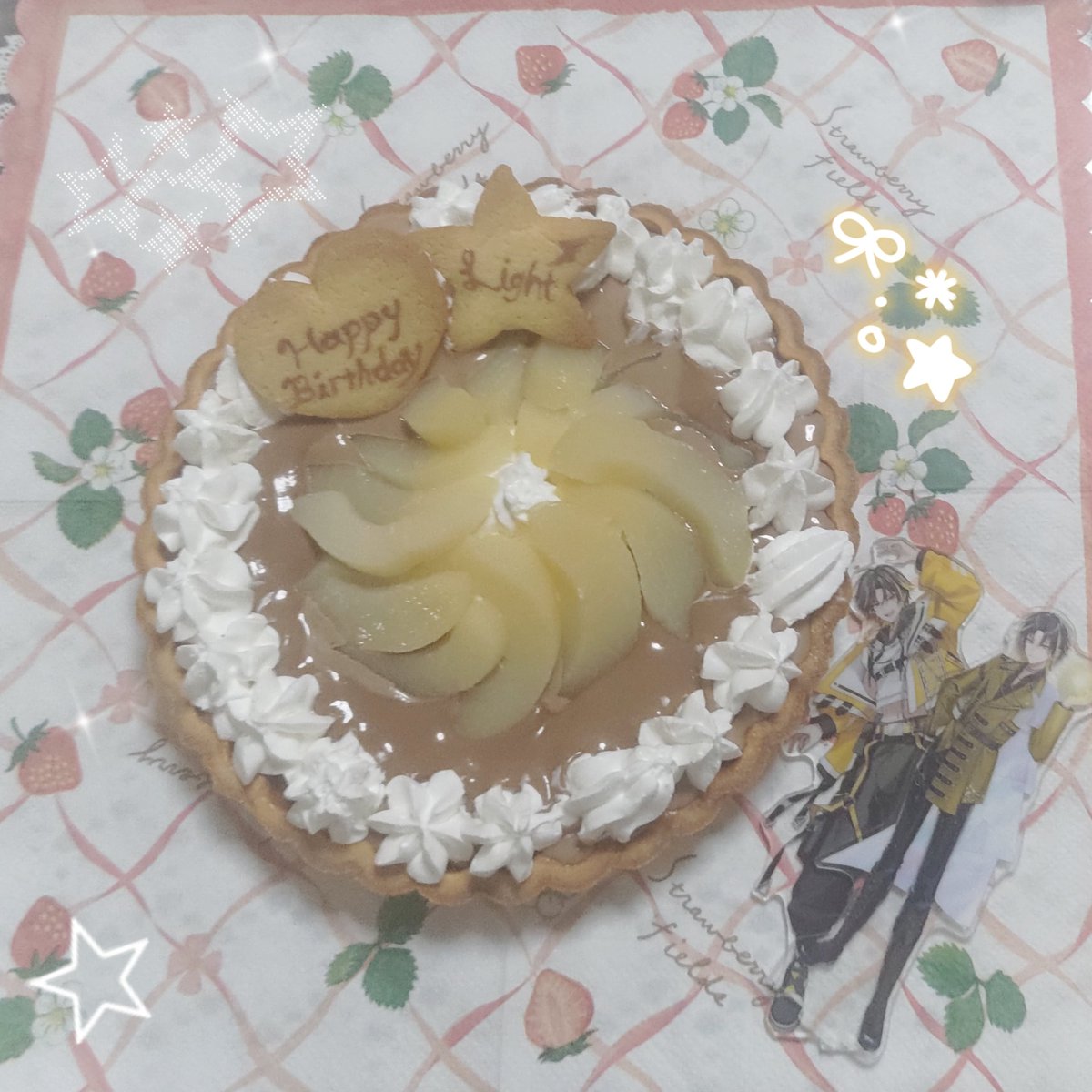 miyusugiwww's tweet photo. #明雷らいと爆誕祭2026

 #明雷らいと くんへ
らいとくんが好きだと言っていたタルトを作りましたよー‼️
誕生日につくるって去年から決めていたのɞ̴̶̷ᴗɞ̴̶̷💞ᩚ
あなたと作る思い出が増えていくのが幸せです。
大好きだよ。
 #ねえねえらいと https://t.co/oxbJ143cai