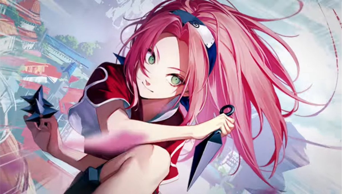 AcervoSakura's tweet photo. NEW SAKURA HARUNO OFFICIAL ILLUSTRATION FROM NARUTO CARD GAME ‼️😍 https://t.co/bd0XJvkwbS