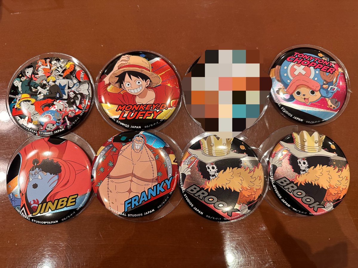 y_32316's tweet photo. 【交換/譲渡】ユニバ USJ ONEPIECE ワンピース プレミアムサマー プレサマ 缶バッジ  チャーム クッキー ヘアピン

譲:★集合、★ルフィ、★チョッパー、フランキー、ジンベエ、ブルック、ウソップ
求:同種サンジor定価

★印譲渡は無印を同数お迎えお願いします。
7/30ユニバにて手渡し希望🙇‍♀️ https://t.co/kJtvxFrgDI