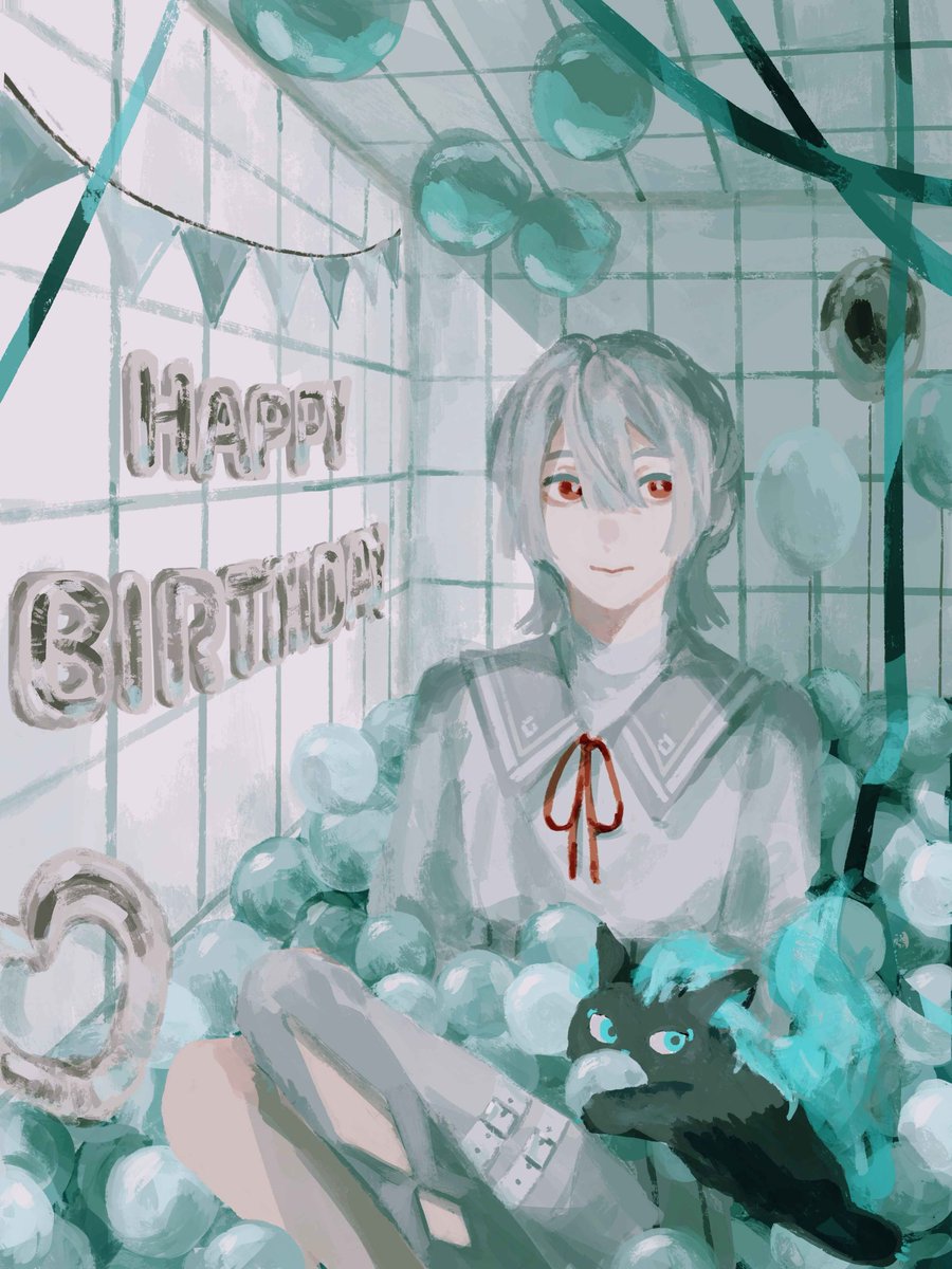 ouo_bellcat's tweet photo. 今年もお誕生日をお祝いできて本当に幸せです！
笑顔いっぱいの素敵な一年になりますように🌙✨

#弦誕祭2026 #上弦画 https://t.co/nQKS39zdVg