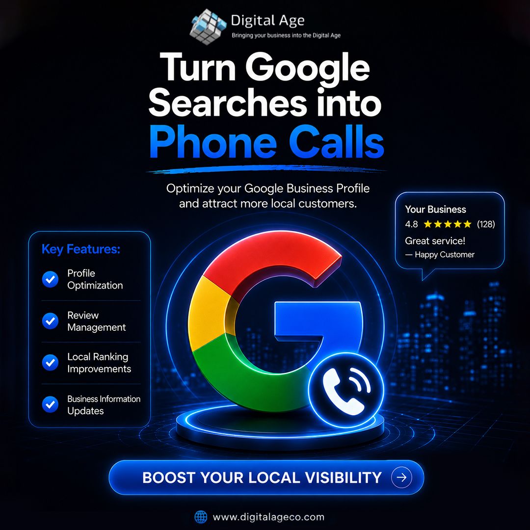 digitalageco's tweet photo. A complete, optimized profile builds trust, improves #localrankings, and encourages more phone calls, #website visits, and direction requests. 

At Digital Age, we optimize every part of your listing so customers can easily find your business and choose you over the competition. https://t.co/bxoApMQ2HZ
