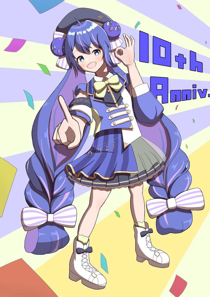 rizame_dawn's tweet photo. 10周年おめでとうございます🎊
これからも応援し続けます！！
#音街ウナ誕生祭2026
#音街ウナ
#ウナート https://t.co/x8RDJOzDLp