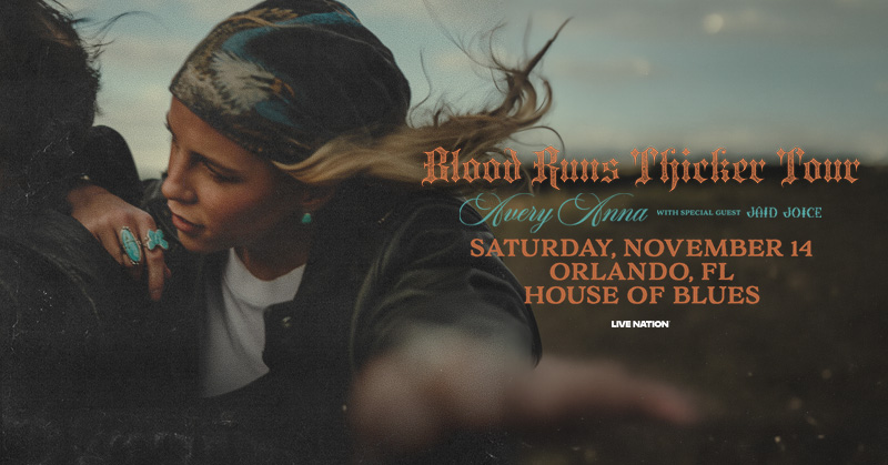 HOBOrlando's tweet photo. JUST ANNOUNCED 🌵 Avery Anna - Blood Runs Thicker Tour with special guest Jaid Joice on Saturday, November 14th 🏜️ Tickets on sale Friday, July 31st at 11AM!

🔗 https://t.co/LmyBBUJHY9 🎟️ https://t.co/QBMnixlTaB