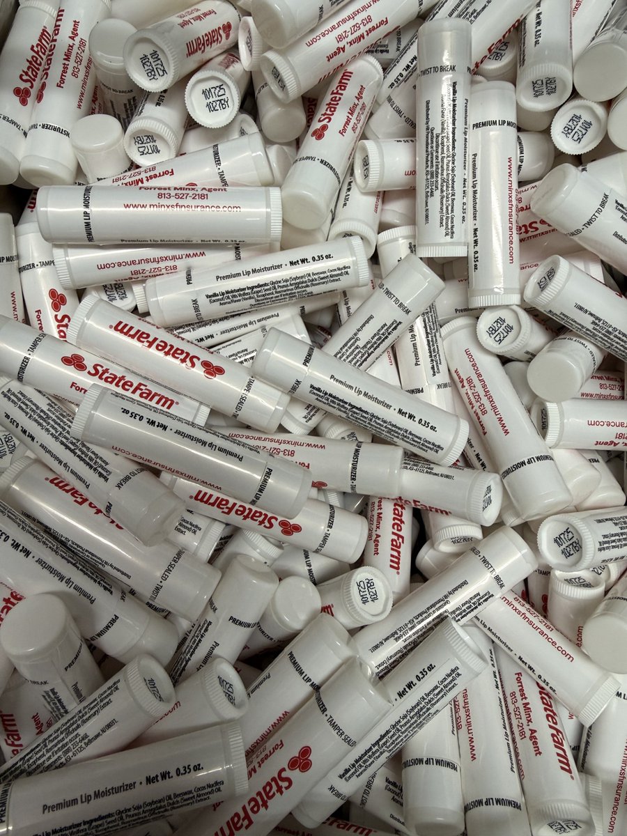 ForrestMinxSF's tweet photo. 💄✨ Happy National Lipstick Day, beauties!  💋 We have watermelon 🍉&amp; Vanilla 🍦lip balm available in office while supplies last. 💕 #NationalLipstickDay #PoutPerfection #LipBalm #BeautyCommunity #StateFarm #ForrestMinxState Farm https://t.co/TXfUofny14