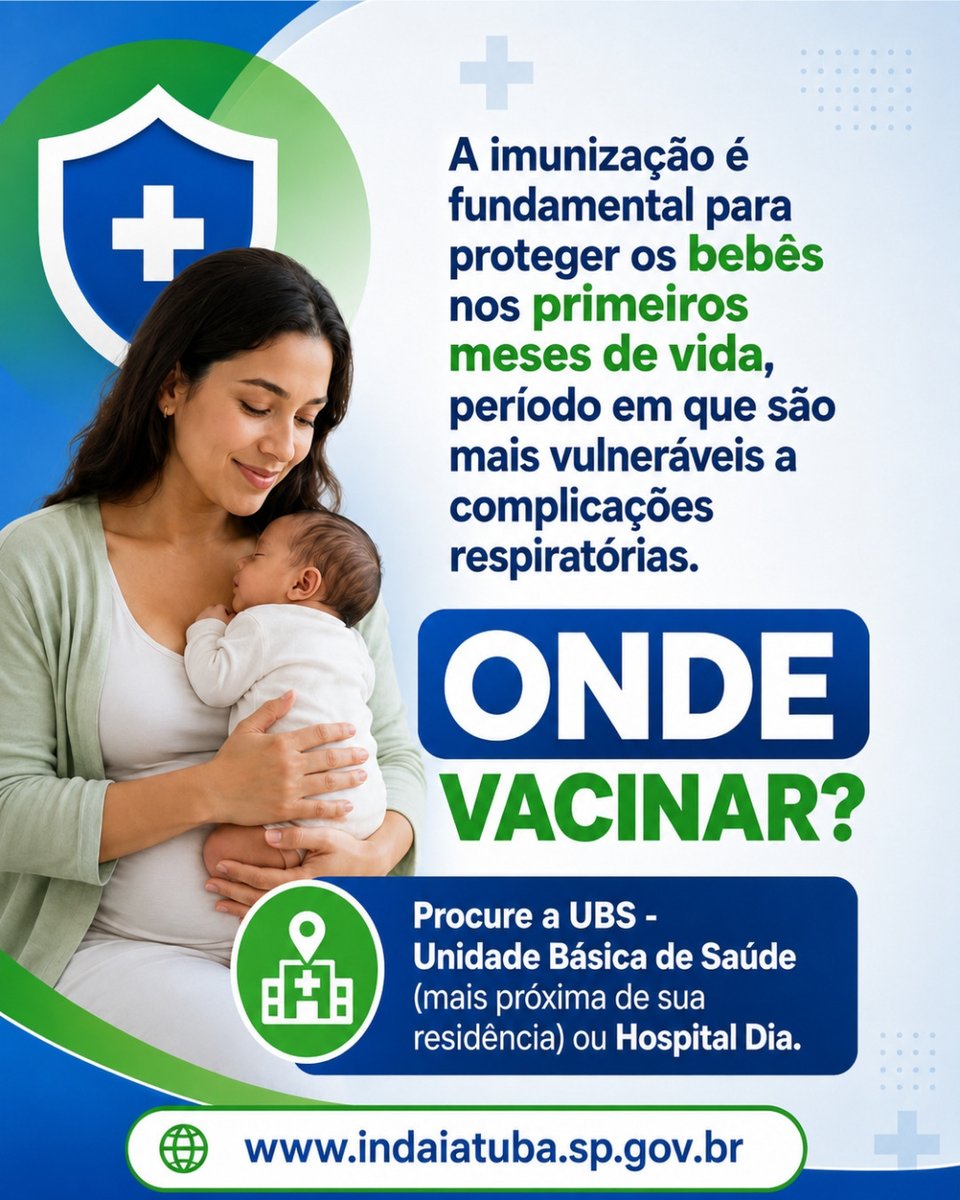 indaiatubapref's tweet photo. As vacinas contra o Vírus Sincicial Respiratório (VSR), principal causador da bronquiolite, e contra a Influenza estão disponíveis para gestantes nas unidades de saúde do município. 

Saiba mais: https://t.co/HIpvLARwqP https://t.co/ggOwFeY2w1